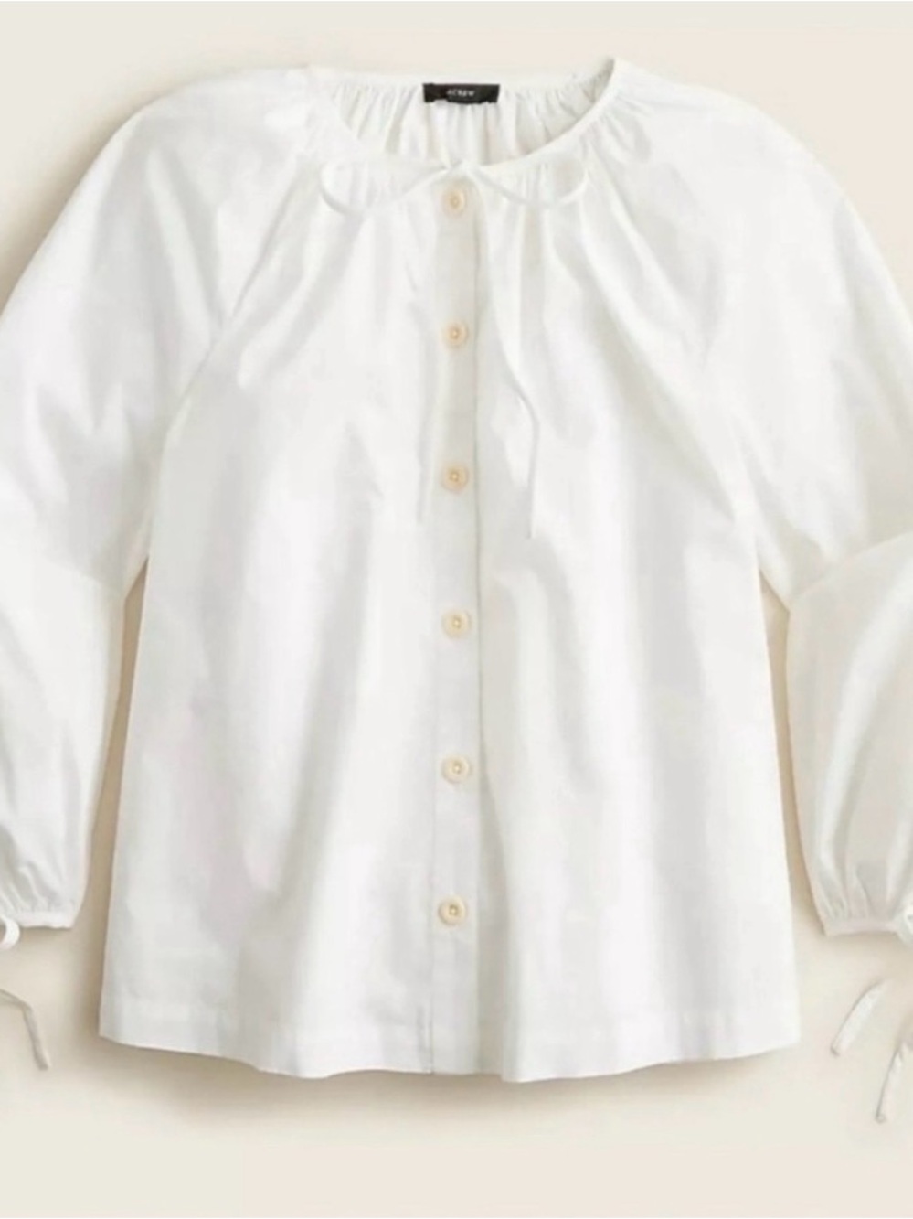 NWT J. Crew Poplin Blouse